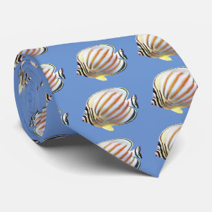 Ornate butterflyfish tie