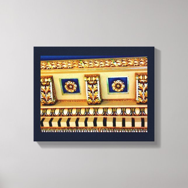 Ornate Ceiling Canvas Print (Front)