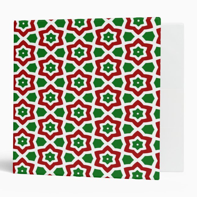 Ornate Christmas Pattern Binder (Front/Inside)