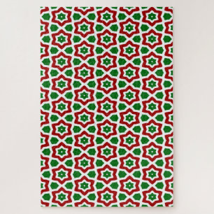 Ornate Christmas Pattern Jigsaw Puzzle