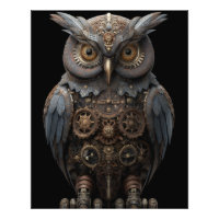 Ornate Clockwork Owl
