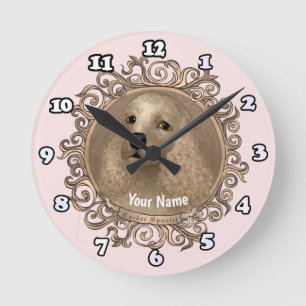 Ornate Cocker Spaniel horloge