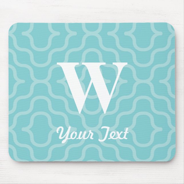 Ornate Contemporary Monogram - Letter W Mouse Pad (Front)