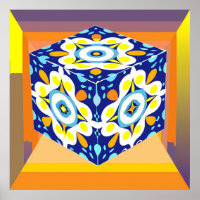 Ornate Cube: A Kaleidoscope of Patterns