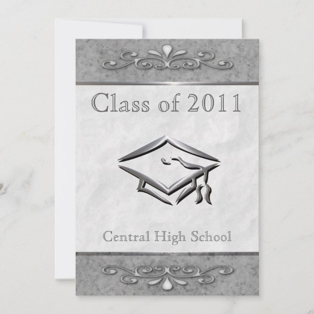 Ornate Customizable Graduation Invitations (Front)