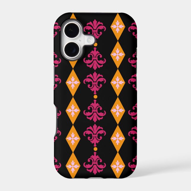 Ornate Damask Diamond Stripe (Back)