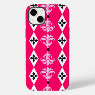 Ornate Damask Diamond Stripe Case-Mate iPhone 14 Plus Case