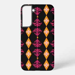 Ornate Damask Diamond Stripe Samsung Galaxy Case