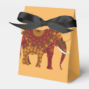 Ornate Decorated Indian Elephant Design Favor Box