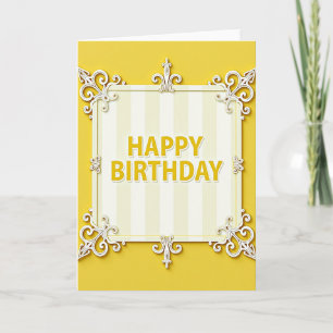 Ornate Design Birthday Card