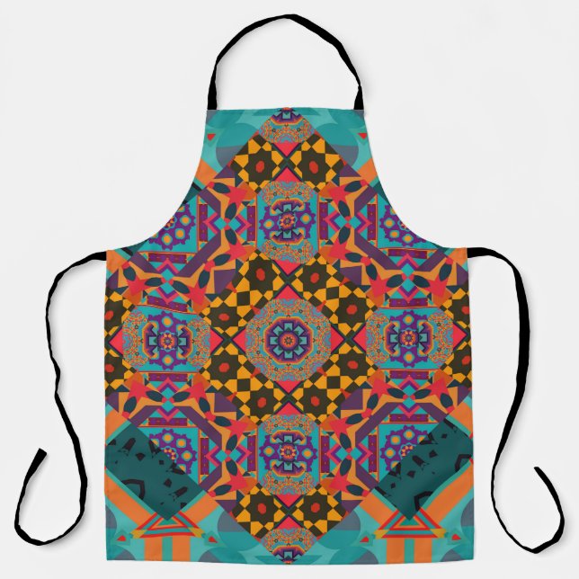 Ornate Eastern: Luxury Green Decor. Apron (Front)