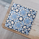 Ornate Elegant Damask Classic Blue And White Tile<br><div class="desc">This elegant eye-catching decorative tile in blue and white color tones is an excellent way to add a personal touch to home decorating.</div>