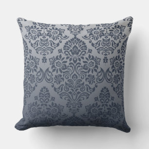 Ornate Elegant floral Damask Pattern Throw Pillow