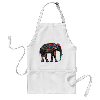 Ornate Elephant Standard Apron