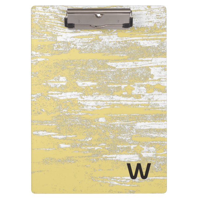 Ornate Elephant Turquoise Stripped Personalized Clipboard (Front)