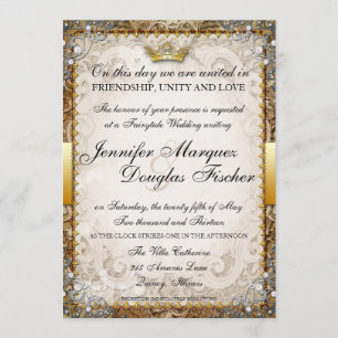 Ornate Fairytale Storybook Faire-part de mariage
