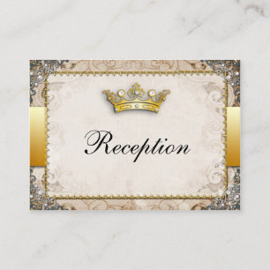 Ornate Fairytale Storybook Wedding Reception Enclosure Card