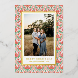 Ornate Festive Border Photo Card