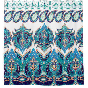Ornate Floral Borders: Vintage Paisley Design