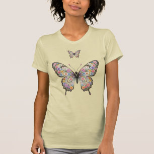 Ornate Floral Butterfly T-Shirt