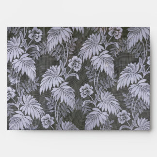 Ornate Floral Curtain Wedding Envelope