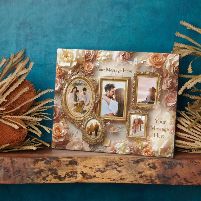 Ornate Floral Frames with Soft Gold Botanical Glow (Side)