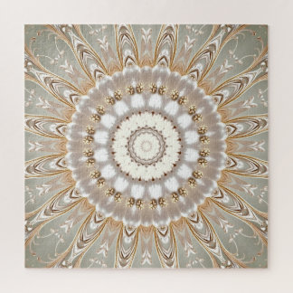 Ornate Floral Mandala Pattern Jigsaw Puzzle