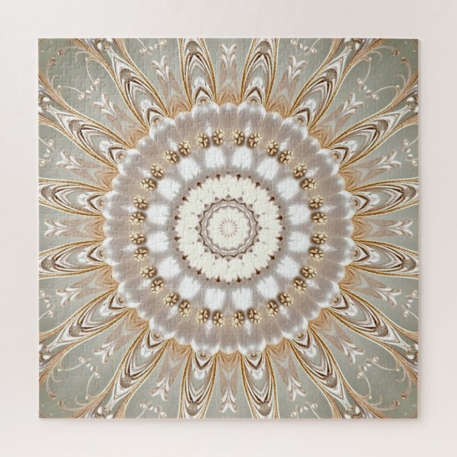 Ornate Floral Mandala Pattern Jigsaw Puzzle (Vertical)