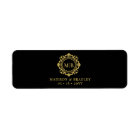 Ornate Floral Monogram Wedding Cigar Band Label