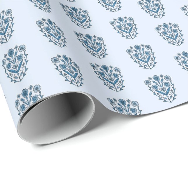 Ornate Floral Wrapping Paper (Roll Corner)