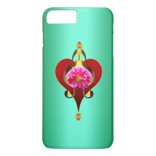 Ornate Flower and Musical Heart Design Case-Mate iPhone Case