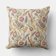 Ornate French Vintage Floral Scroll Pattern Art