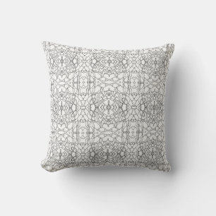 Ornate Geometric Pattern Throw Pillow