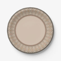 Ornate Geometrical Paper Plate