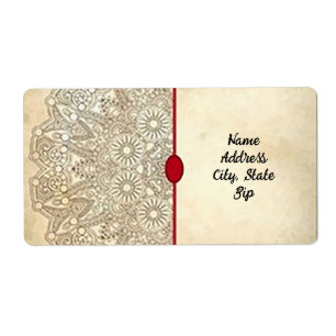 Ornate Gold Address Labels