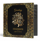 Ornate Gold And Black Genealogy Family Tree Binder