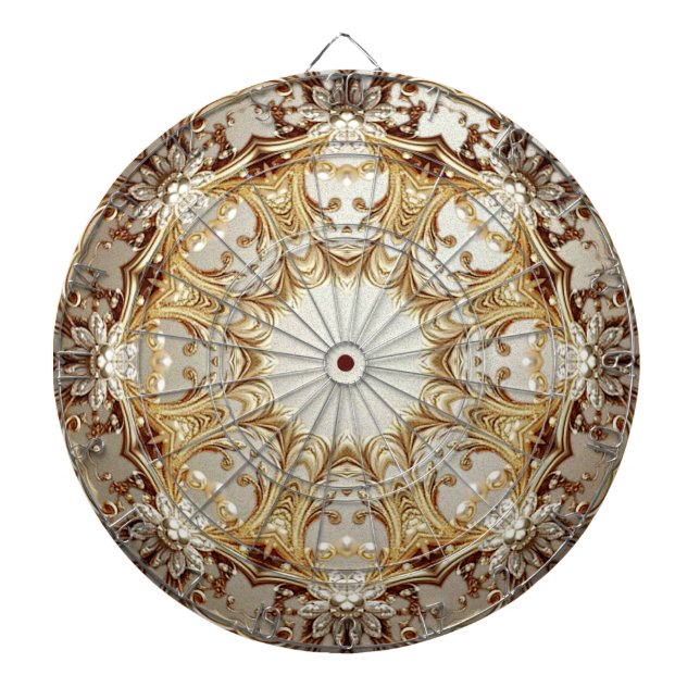 Ornate Gold Dartboard (Front)