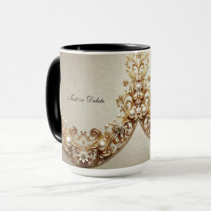 Ornate Gold Flourish Mug