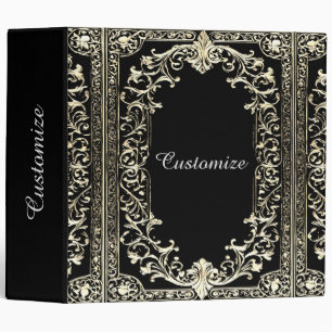 Ornate Gold Frame   Binder