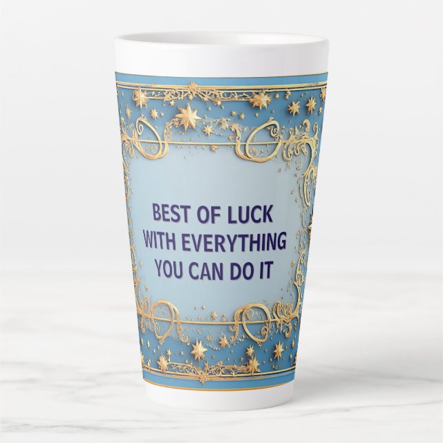 Ornate Gold Frame Latte Mug (Front)