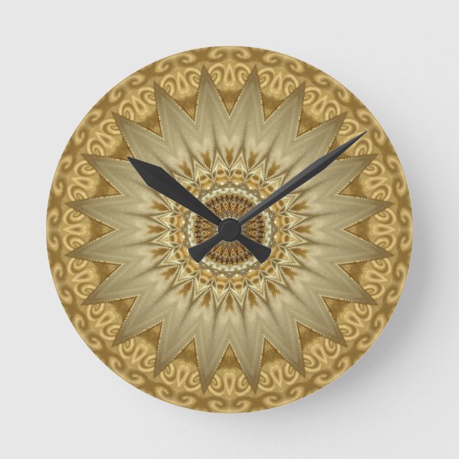 Ornate Gold Wall Clock (Front)
