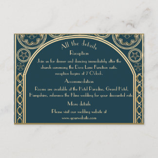 Ornate Gold - Wedding enclosure card