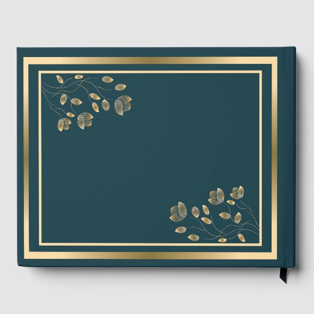 Ornate Gold - Wedding guest book (Back)