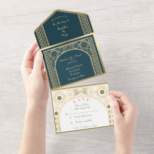 Ornate Gold - Wedding invitation