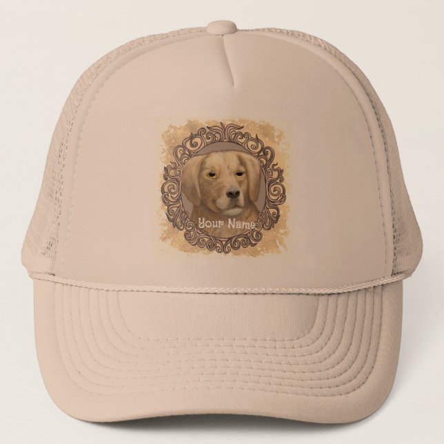 Ornate Golden Retriever  hat (Front)