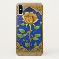 Ornate Golden Rose Artwork