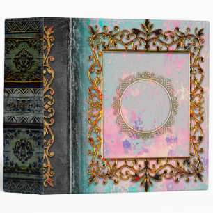 Ornate Grey Pastel Grunge Celtic Ancient Tome Binder