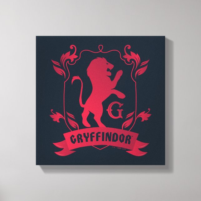 Ornate GRYFFINDOR™ House Crest Canvas Print (Front)