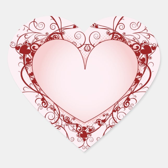 Ornate Heart - Sticker (Front)
