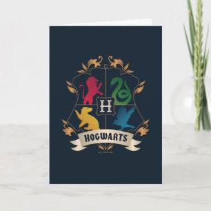 Ornate HOGWARTS™ House Crest Card